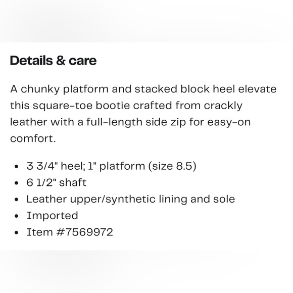 Marc Fisher Marysa Block Heel Platform Bootie 8.5 - Picture 13 of 13